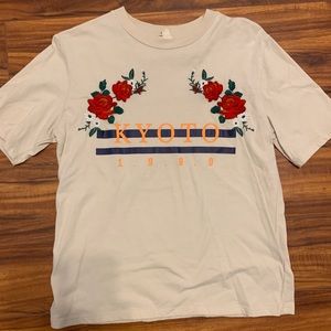 Urban Outfitters Kyoto Embroidered Floral Tee